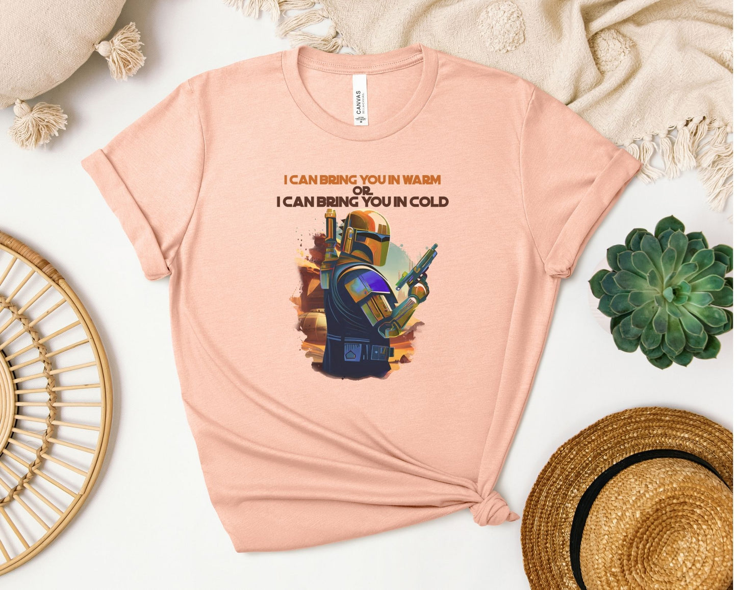 Warm or Cold T-Shirt – Mandalorian Inspired Tee for Star Wars Fans