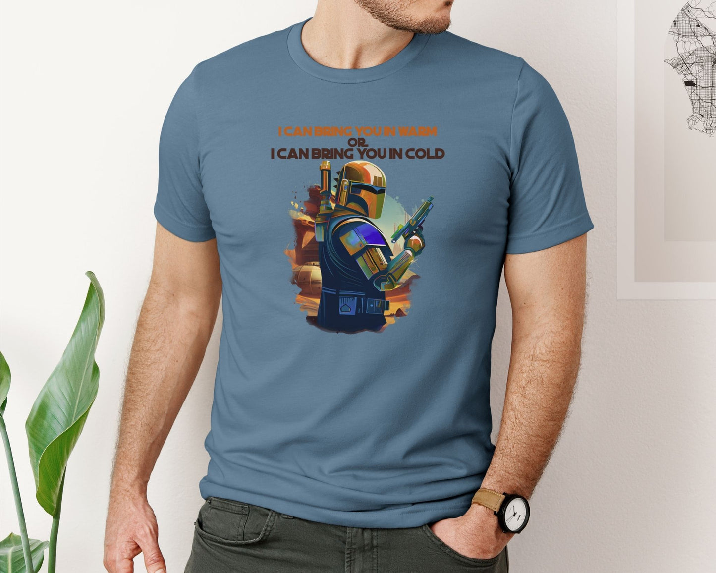 Warm or Cold T-Shirt – Mandalorian Inspired Tee for Star Wars Fans