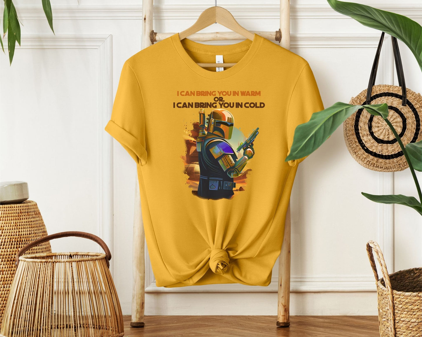 Warm or Cold T-Shirt – Mandalorian Inspired Tee for Star Wars Fans