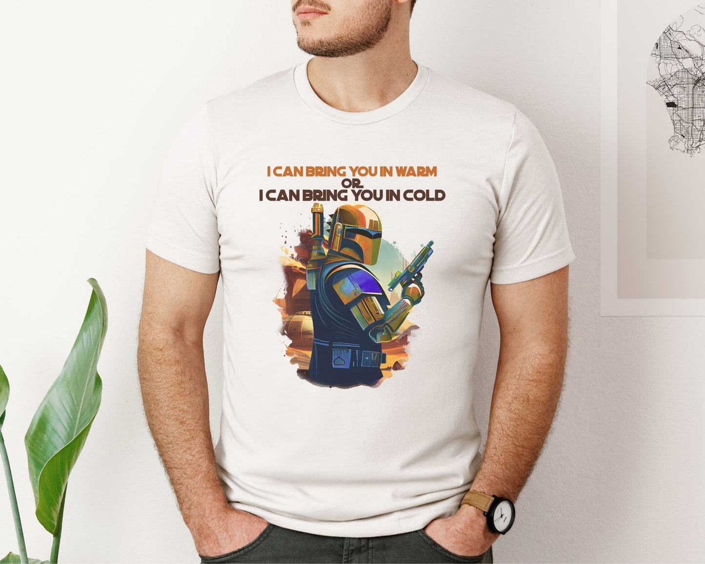 Warm or Cold T-Shirt – Mandalorian Inspired Tee for Star Wars Fans