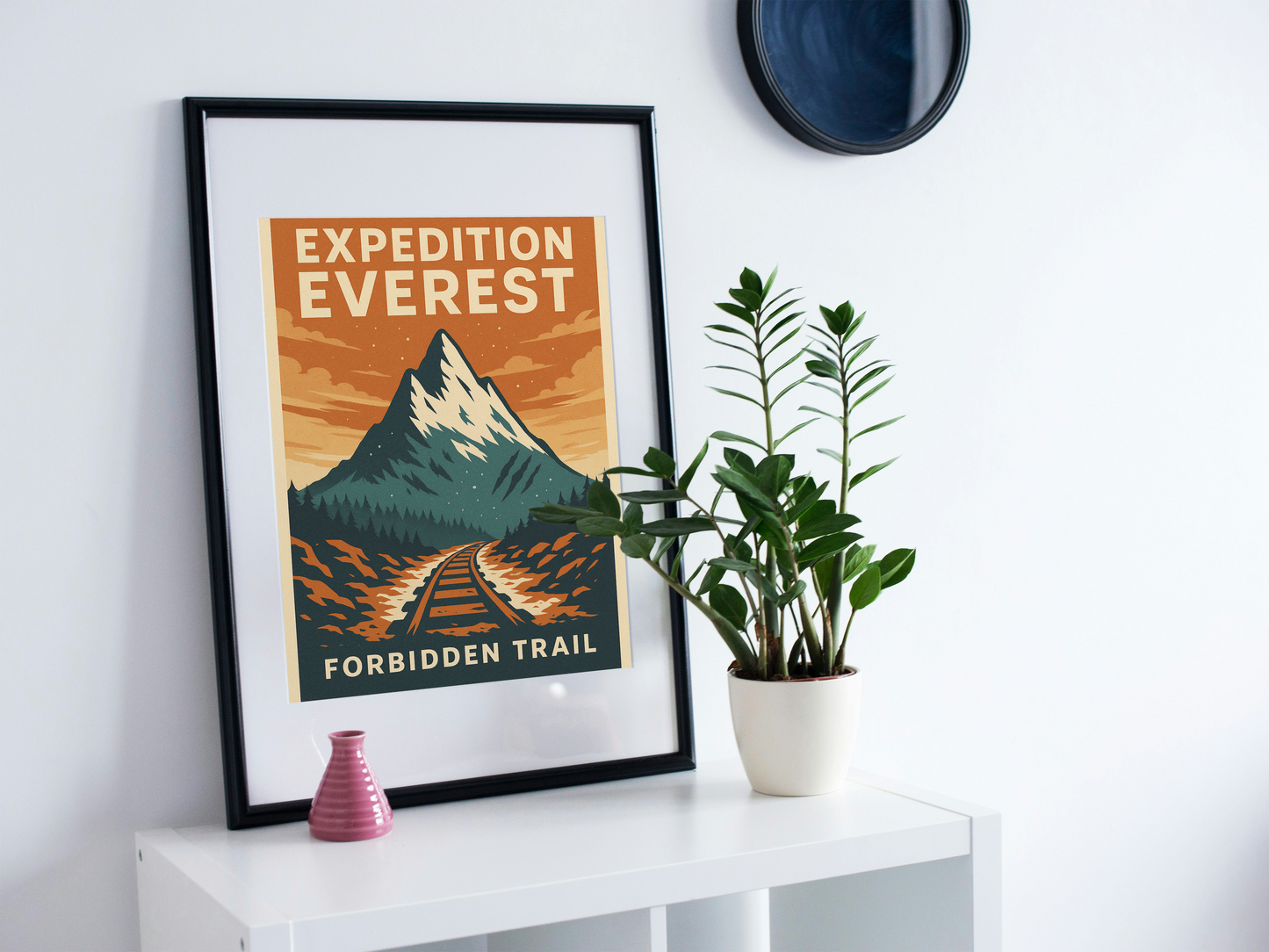 Expedition Everest Poster – Yeti Mountain Wall Art for Disney & Coaster Fans