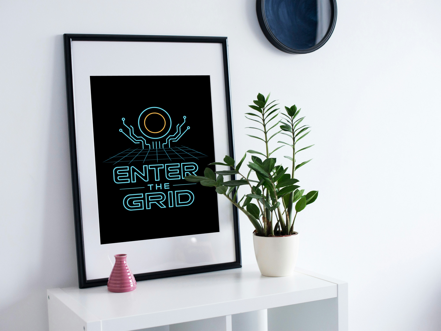TRON Typography Graphic Poster