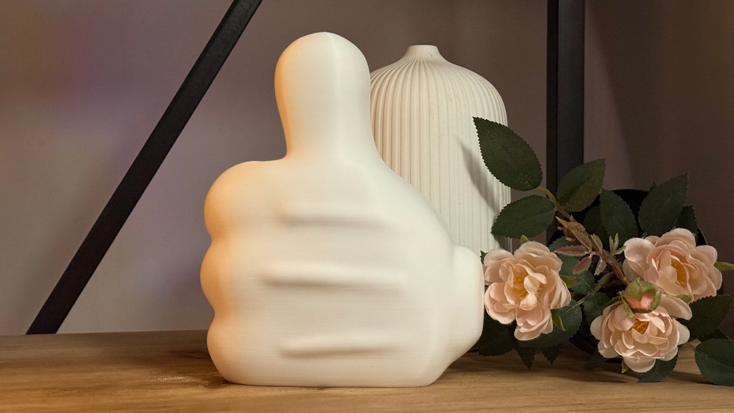 Mickey Inspired Glove Thumbs Up Ornament Disney Inspired Home Decor White Cartoon Hand Sculpture Disney Shelf Decor Disney Gift