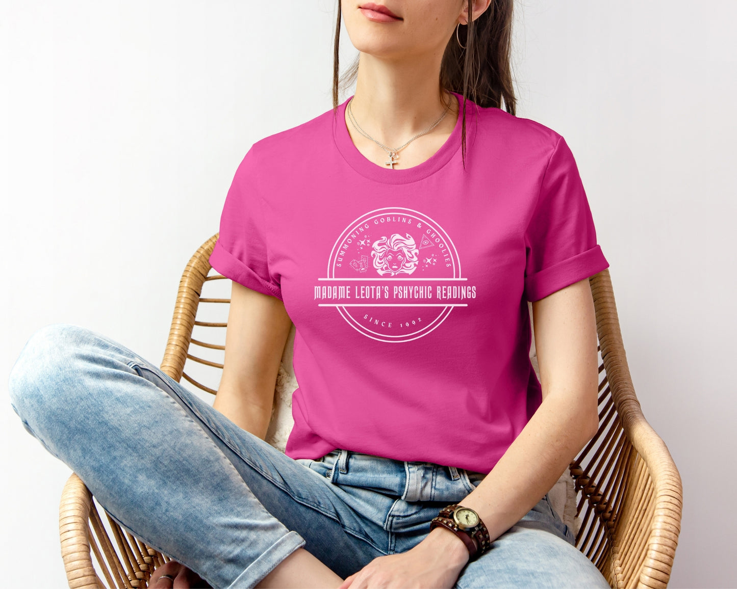 Madame Leota's Psychic Readings T-Shirt – Haunted Mansion Inspired Tee for Disney Fans