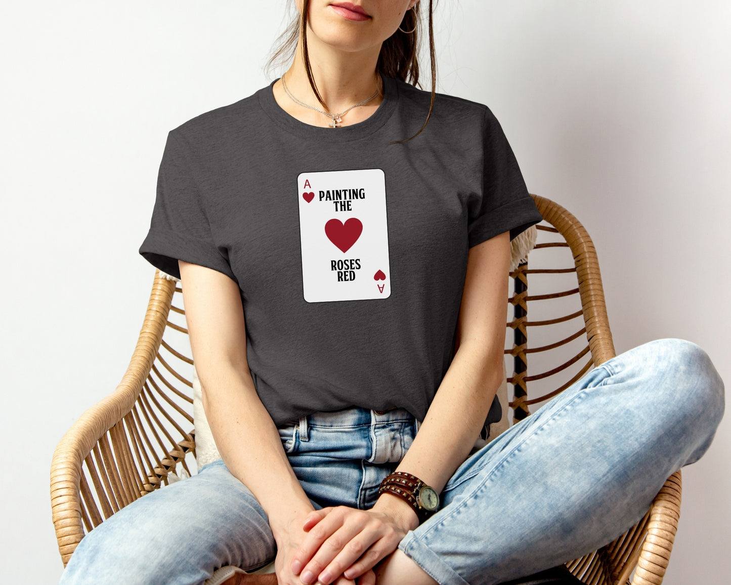 Queen of Hearts T-Shirt – Alice in Wonderland Inspired Tee for Disney Fans