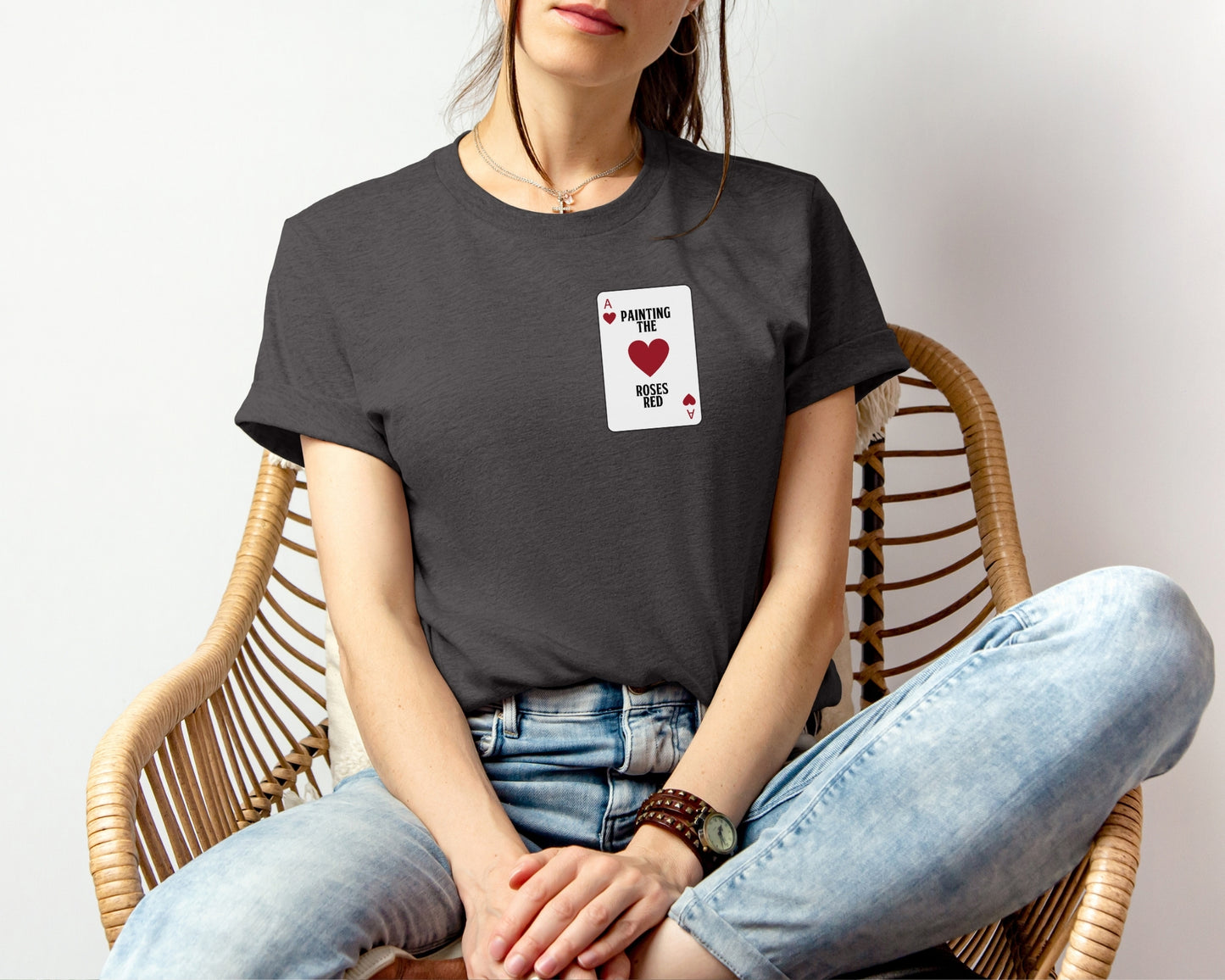 Queen of Hearts T-Shirt – Alice in Wonderland Inspired Tee for Disney Fans