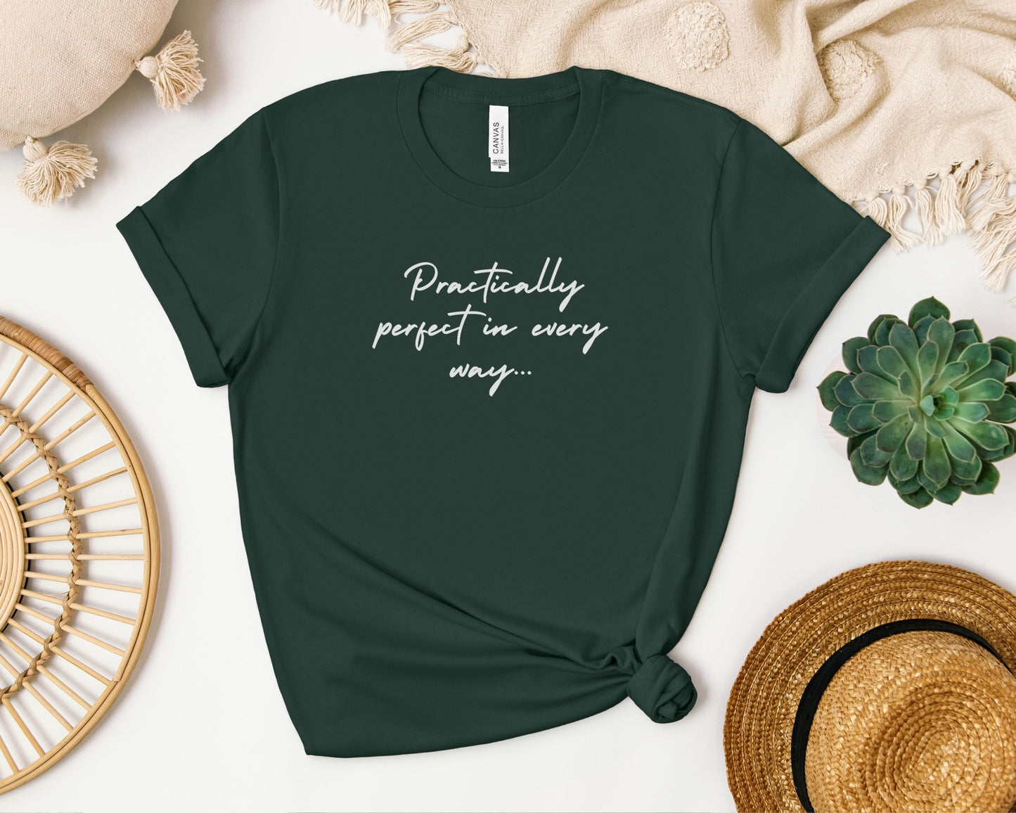 Practically Perfect T-Shirt – Mary Poppins Inspired Tee for Disney Fans
