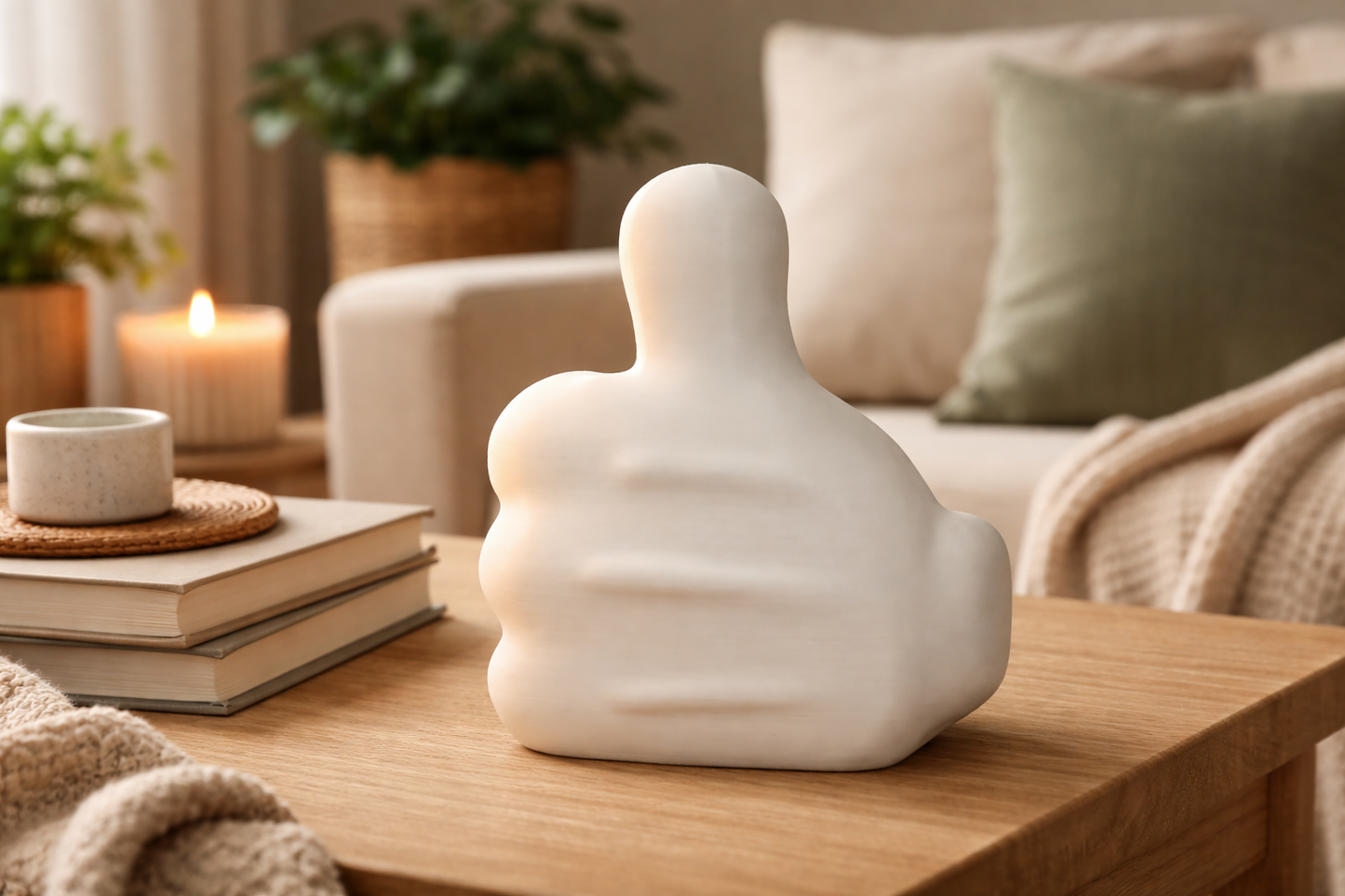 Mickey Inspired Glove Thumbs Up Ornament Disney Inspired Home Decor White Cartoon Hand Sculpture Disney Shelf Decor Disney Gift