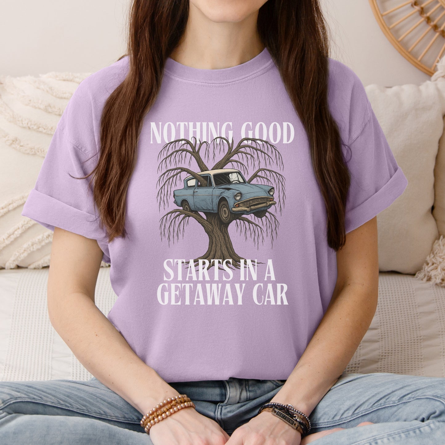 Flying Car Inspired T Shirt Wizard Adventure Graphic Tee Fantasy Book Lover Shirt Magical School Inspired Clothing