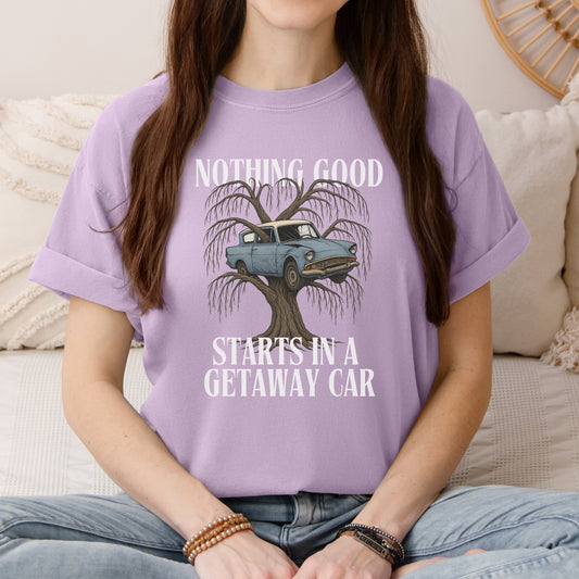 Flying Car Inspired T Shirt Wizard Adventure Graphic Tee Fantasy Book Lover Shirt Magical School Inspired Clothing