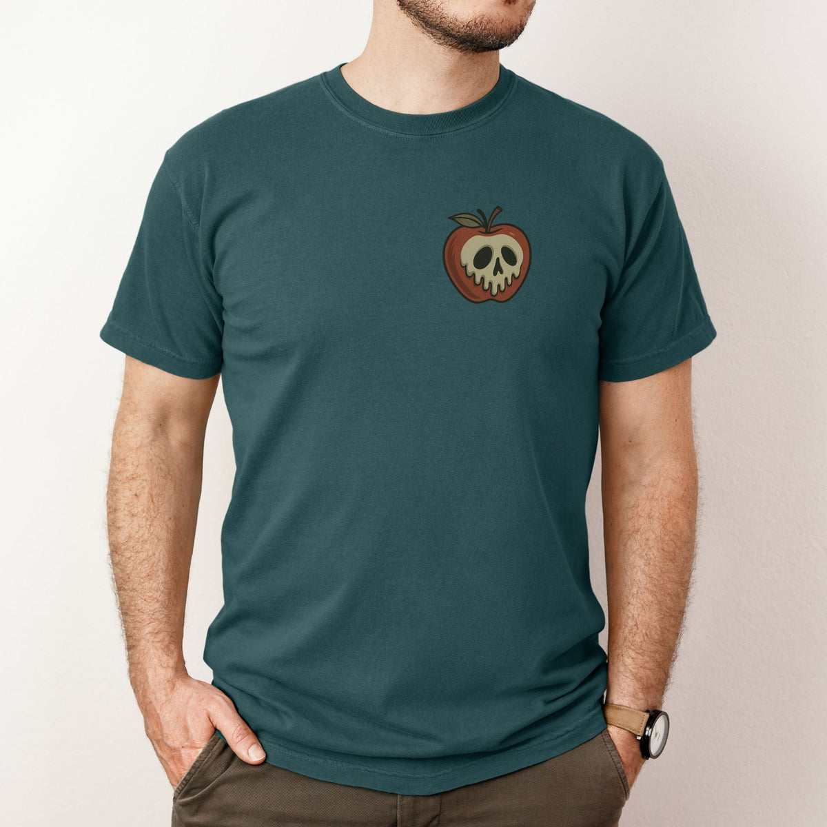 Poison Apple T Shirt Evil Queen Inspired Vintage Graphic Tee Fairytale Villain Halloween Shirt
