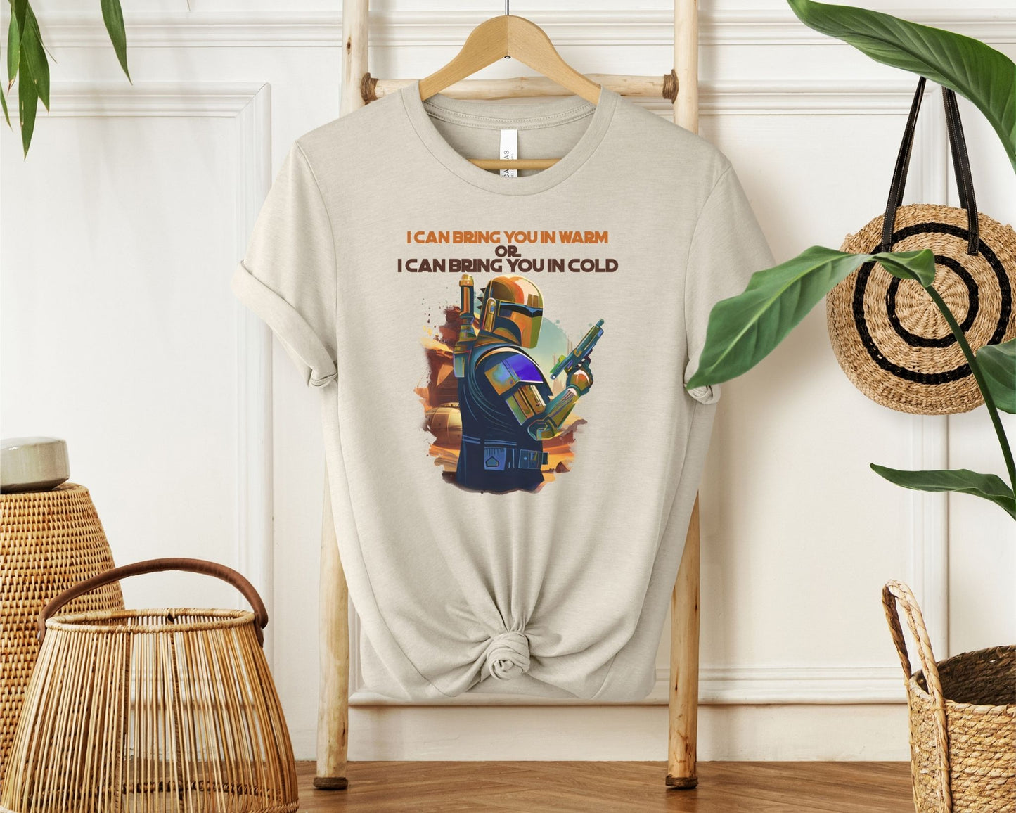 Warm or Cold T-Shirt – Mandalorian Inspired Tee for Star Wars Fans