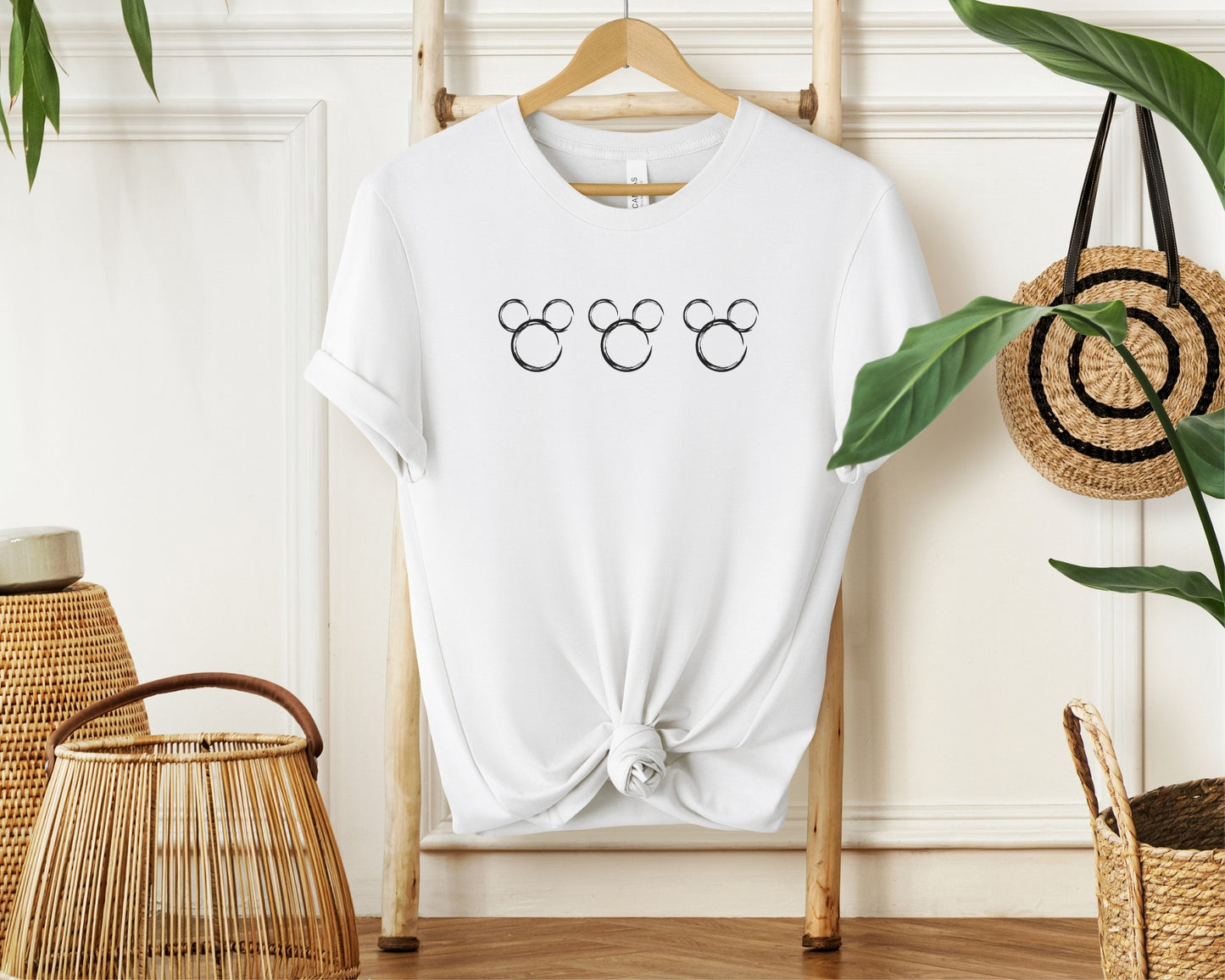 Classic Mickey Inspired Sketch T-Shirt – Minimalist Disney Tee for Theme Park Outfits & Everyday Magic
