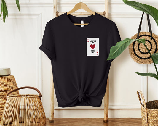 Queen of Hearts T-Shirt – Alice in Wonderland Inspired Tee for Disney Fans