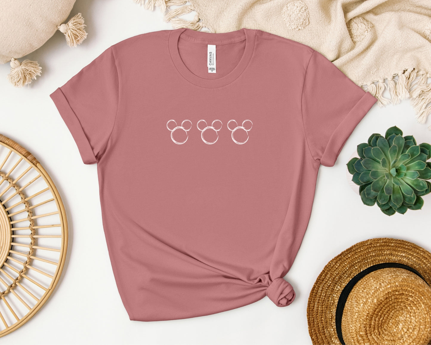 Classic Mickey Inspired Sketch T-Shirt – Minimalist Disney Tee for Theme Park Outfits & Everyday Magic