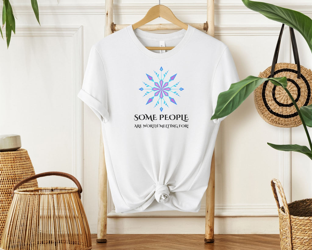 Some People Are Worth Melting For T-Shirt | Frozen Inspired Tee for Disney Fans
