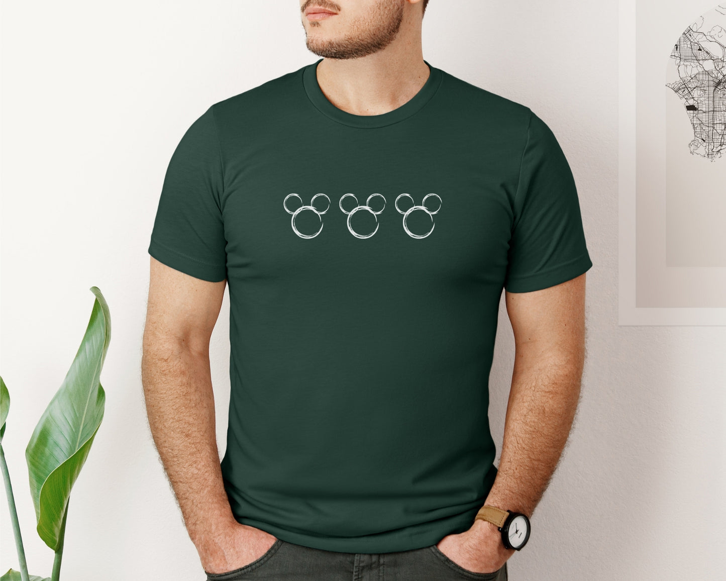 Classic Mickey Inspired Sketch T-Shirt – Minimalist Disney Tee for Theme Park Outfits & Everyday Magic