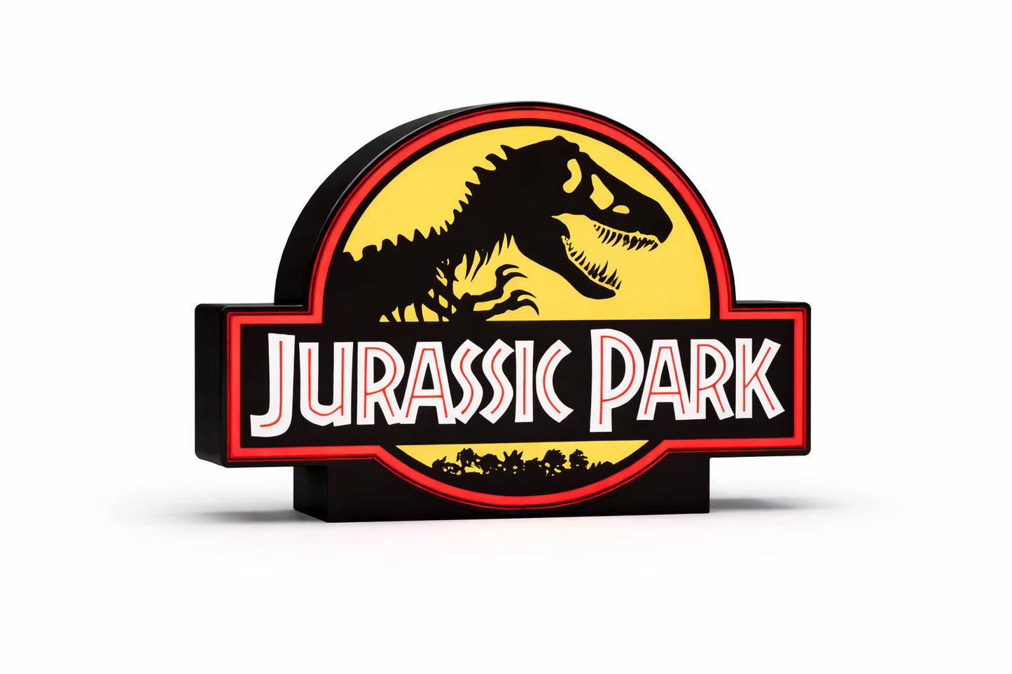 Jurassic Park Inspired Light Box Dinosaur Movie LED Night Light USB Powered Dimmable Lamp Sci Fi Room Decor